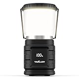 Tavaler Camping Laterne 4400 mAh Akku USB C Aufladbar Campinglampe mit LED Batterieanzeige...