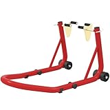 HOMCOM Motorradständer Set Motorradheber vorne/hinten Motorrad Ständer bis 544 kg Montageständer...