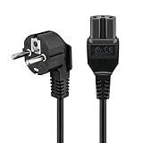 Goobay 93277 Warmgerätekabel mit C15 Buchse Netzkabel für Wärmeplatte / Stromkabel 3 polig / CEE...