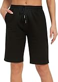 EUHOM Bermuda Shorts Damen Kurze Sporthose Sommer Knielang Sport Shorts Baumwolle Laufshorts Kurze...