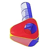 ibasenice 2 Stück Spielzelt Tunnel Teiliges Umweltfreundliches Indoor Spielhaus Klappbar Stabil...