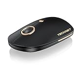 TECKNET Bluetooth Maus, USB Kabellose Maus, Silent Funkmaus Ultra Dünn Computer Maus 2,4G/BT5.0/3.0...