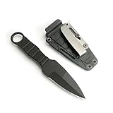 VARKAGE Messer Outdoor, 16 cm Edc Messer, Tragbar Edelstahl Gürtelmesser mit Scheide für Outdoor...