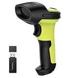 Inateck Barcode Scanner 2D Bluetooth, QR Code Scanner Kabellos, Wireless Handscanner mit AI APP &...