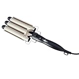Welleneisen Lockenstab 3 Fässer, professional 25mm Lockenwickler mit 2 einstellbarer...