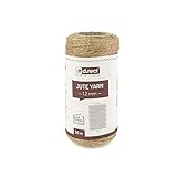 D.RECT 50m Jute-Schnur Natur Braun Jute-Kordel | Packschnur Geschenk-Band Bastelschnur Dekokordel |...