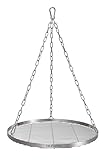 TR-FLAMES 50cm Edelstahl Grillrost mit Kette Ø4, Schwenkgrill, Grillrost mit Kette, BBQ Grillrost,...