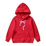 Langärmliger Kapuzenpullover für Kinder mit bedruckter Fliege Hose Winter Sachen Pulli Mädchen...