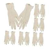 LALAFINA 20 Stück Einweg Latex Handschuhe für Praktische Reinigungs und Geschirrspülhandschuhe...