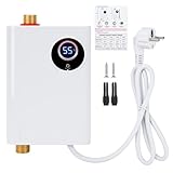 Mini Durchlauferhitzer, 3800W 220V Elektrische Warmwasserbereiter Druckfester Untertischspeicher mit...