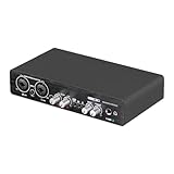 Misamo -UC22 24Bit/192KHz Audioschnittstelle Hochohmige Instrumente USB-Computer Live-Aufnahme...