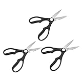 HIAKDOFT Multifunktionsküchenschere Edelstahl mit Ergonomischem Griff Hühnerknochenschere 3 Stück...