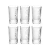 Jägermeister Shotgläser Set 4cl - 6er Set Schnapsglas – Eichstrich 2cl & 4cl -...