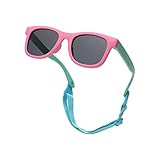 Pro Acme TPEE Polarisierte Baby Sonnenbrille mit Gurt-flexiblen Kleinkind-Sonnenbrillen für 0-24...