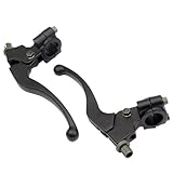 Tkxjry 2 Stück Kupplungshebel Motorrad, 7/8 inch 22mm Bremsgriff Motorrad, Kupplungshebel...