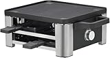 WMF Lono Raclette Grill für 4 Personen – Tischgrill aus Cromargan Edelstahl, 870 W,...