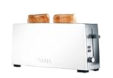 Graef Langschlitz-Toaster TO 91, Edelstahl, weiß