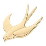 Ipetboom Robuste Wandvogelstatue aus Messing Minimalistische Vogel Skulptur für Wohnzimmer...