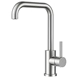 FORIOUS Wasserhahn Küche, Küchenarmatur mit 360°Drehbar, L Förmige Mischbatterie Küche...