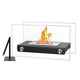 Indoor Fire Pit | Tragbarer Windgeschützter Terrassenofen - Tischheizstrahler für draussen...