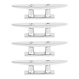 BowyTrading 4 Stück Bootsklampen aus Edelstahl, Marine-Festmacher-Klampenzubehör,...