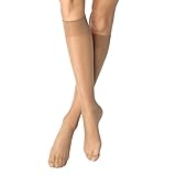 Nur Die Damen Matt Fein Kniestrümpfe 621802, 20 DEN, Gr. One size, Braun (amber 230)