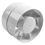 HpLive Inline Ventilator Badezimmer Küche Rohrventilator Lüfter Abluftventilator mit Wärmeschutz...