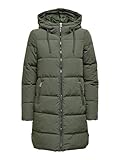 ONLY Damen Lange Puffer Jacke | Warmer Stepp Wintermantel mit Kapuze | Wattierter Blouson ONLDOLLY,...