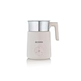 Severin Design Induktions-Milchaufschäumer, elektrischer Milchschäumer mit Edelstahlbehälter,...