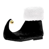 Generisch Stiefeletten Damen Flach Stiefeletten Damen Spitz Weihnachten Damenstiefel Warme...