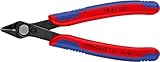 KNIPEX Electronic Super Knips Elektronik-Seitenschneider, 125mm, weicher Draht (Kupfer) bis 1,6mm,...