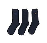 Crew Clothing Herren Bambussocken, Einheitsgröße, 3 Stück