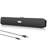 Aiseeok PC Lautsprecher, Bluetooth Soundbar Lautsprecher, Soundbar HiFi Stereo-Sound mit 3,5 mm...