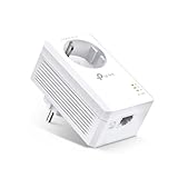 TP-Link TL-PA7017P AV1000 Gigabit Powerline Adapter mit Steckdose (1x Gigabit Port, Plug und Play,...