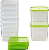 MiraHome Vorratsdosen Set 8x0,75L quadratisch grün – Perfekt zur Aufbewahrung & Organisation für...