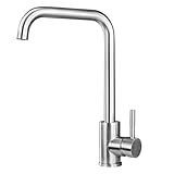 BONADE Wasserhahn Küchenarmatur aus SUS304 Edelstahl Gebürsteter Nickel, 360° Schwenkbereich...