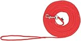 TRIXIE Schleppleine S–M, 10 m ø 5 mm in rot - Lange Hundeleine für Training und Outdoor - für...