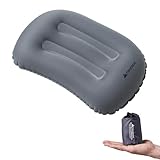 Trinordic Ultraleichtes Aufblasbares Camping Kissen – Extra Weicher Bezug & Verstellbares Ventil...