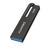 JUANWE 128GB USB Stick USB 3.0 Speicherstick Metall wasserdichte Schlüsselanhänger USB-Stick 128...