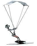 STEEMO Schraubenmännchen Kitesurfen Kiten Geschenk Metall-Kunst Deko 23x20x30 cm