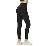 DDOBB Leggings Damen High Waist Sportleggins Lang Schwarz Leggins Blickdicht Bauchweg Sporthose...