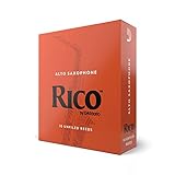 Rico by D'Addario Saxophon Blätter | Hochpräzise gefertigt | Alt Saxophon Blätter 2,5 Stärke |...