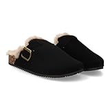 Sabot-Clog für Damen mit geschlossener Zehenpartie, innen gefüttert mit synthetischem Lammfell,...