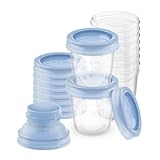 Philips AVENT Aufbewahrungssystem für Muttermilch, Becher inklusive Deckel, Adapter (Modell...