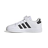 adidas Unisex Kinder Grand Court Sneakers, Ftwr White/Core Black/Core Black, 34 EU
