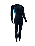 Sharkskin Kälteschutz Reißverschluss hinten Anzug für Tauchen, Freitauchen, Kajakfahren, Surfen,...
