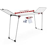 Vileda Infinity Flex Plus Wäscheständer | Ausziehbarer & Stabiler Flügeltrockner mit 30 m...
