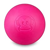 Captain LAX Massageball Original - Lacrosseball in der Farbe Neonpink, aus Hartgummi, mit den Maßen...