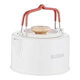 Camping-Wasserkocher | 1100 ml Edelstahl-Kaffeekanne | Camping-Wasserkocher mit...
