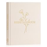 Lanpn Reisetagebuch Notizbuch für Frauen und Männer, Leinen Reisetagebuch zum Ausfüllen Fotobuch...